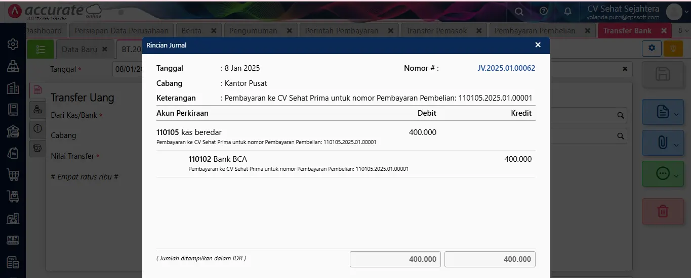 Cara membuat perintah pembayaran